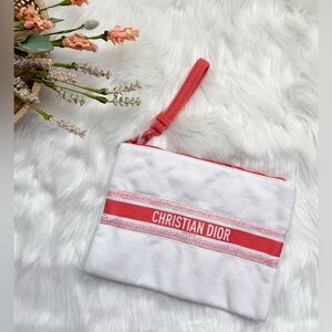 Christian Dior Terry Cloth Clutch